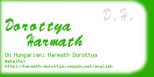 dorottya harmath business card